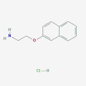 molecular formula C12H14ClNO B2580121 2-(2-Naphthyloxy)ethanamine hydrochloride CAS No. 23314-24-1; 859338-95-7