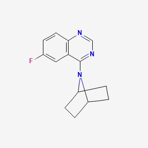 molecular formula C14H14FN3 B2580130 4-(7-Azabicyclo[2.2.1]heptan-7-yl)-6-fluoroquinazoline CAS No. 2415462-78-9