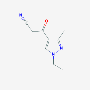 3-(1-ethyl-3-methyl-1H-pyrazol-4-yl)-3-oxopropanenitrile