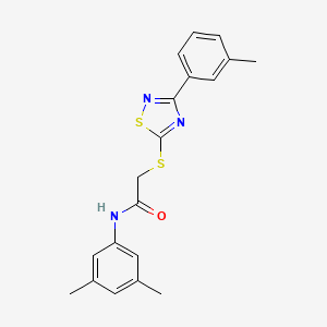 molecular formula C19H19N3OS2 B2580162 N-(3,5-dimethylphenyl)-2-((3-(m-tolyl)-1,2,4-thiadiazol-5-yl)thio)acetamide CAS No. 864917-79-3