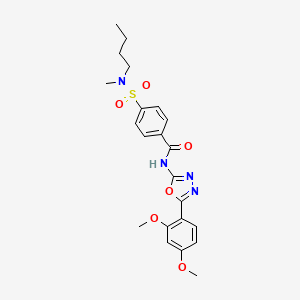 4-[butyl(methyl)sulfamoyl]-N-[5-(2,4-dimethoxyphenyl)-1,3,4-oxadiazol-2-yl]benzamide