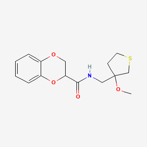 N-((3-methoxytetrahydrothiophen-3-yl)methyl)-2,3-dihydrobenzo[b][1,4]dioxine-2-carboxamide