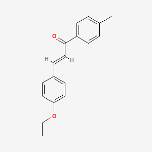 molecular formula C18H18O2 B2580176 (2E)-3-(4-ethoxyphenyl)-1-(4-methylphenyl)prop-2-en-1-one CAS No. 39059-95-5