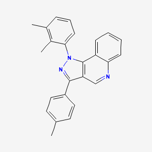molecular formula C25H21N3 B2580180 1-(2,3-二甲苯基)-3-(4-甲苯基)-1H-吡唑并[4,3-c]喹啉 CAS No. 901004-19-1