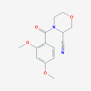 molecular formula C14H16N2O4 B2580188 4-(2,4-Dimethoxybenzoyl)morpholine-3-carbonitrile CAS No. 2224311-77-5
