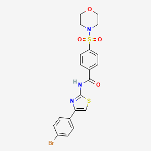 molecular formula C20H18BrN3O4S2 B2580208 N-(4-(4-bromophenyl)thiazol-2-yl)-4-(morpholinosulfonyl)benzamide CAS No. 325978-78-7