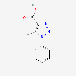 molecular formula C10H8IN3O2 B2580216 1-(4-iodophenyl)-5-methyl-1H-1,2,3-triazole-4-carboxylic acid CAS No. 20725-36-4