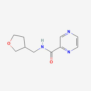 molecular formula C10H13N3O2 B2580219 N-[(oxolan-3-yl)methyl]pyrazine-2-carboxamide CAS No. 1223182-96-4