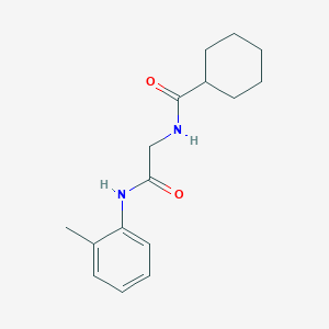 molecular formula C16H22N2O2 B2580221 2-(cyclohexylcarbonylamino)-N-(2-methylphenyl)acetamide CAS No. 433248-30-7