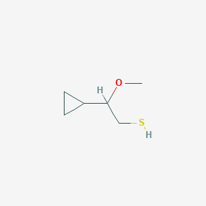 molecular formula C6H12OS B2580236 2-Cyclopropyl-2-methoxyethanethiol CAS No. 1935135-91-3