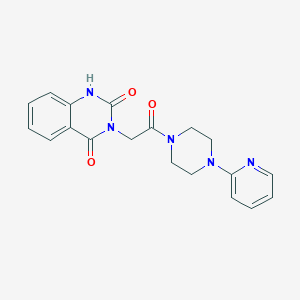 molecular formula C19H19N5O3 B2580249 3-[2-oxo-2-(4-pyridin-2-ylpiperazin-1-yl)ethyl]-1H-quinazoline-2,4-dione CAS No. 852454-90-1