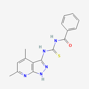 N-benzoyl-N'-(4,6-dimethyl-1H-pyrazolo[3,4-b]pyridin-3-yl)thiourea