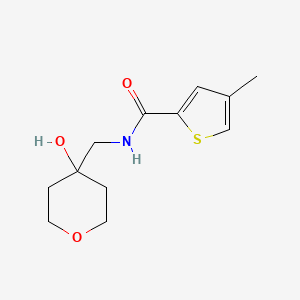 molecular formula C12H17NO3S B2580368 N-((4-hydroxytetrahydro-2H-pyran-4-yl)methyl)-4-methylthiophene-2-carboxamide CAS No. 1351607-25-4