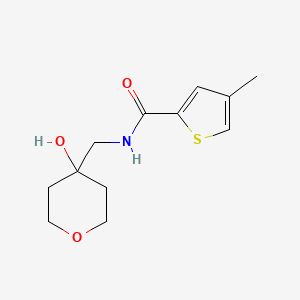 molecular formula C12H17NO3S B2580368 N-[(4-hydroxyoxan-4-yl)methyl]-4-methylthiophene-2-carboxamide CAS No. 1351607-25-4