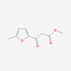 molecular formula C9H10O4 B2580375 3-(5-Methyl-2-furyl)-3-oxopropanoic acid methyl ester CAS No. 77034-26-5