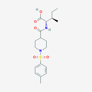 molecular formula C19H28N2O5S B258039 N-({1-[(4-methylphenyl)sulfonyl]-4-piperidinyl}carbonyl)isoleucine 