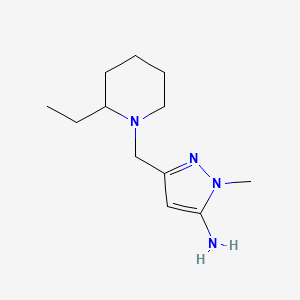 3-[(2-ethylpiperidin-1-yl)methyl]-1-methyl-1H-pyrazol-5-amine