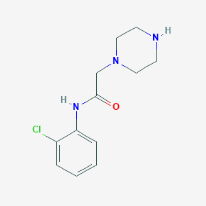 molecular formula C12H16ClN3O B2580398 N-(2-chlorophenyl)-2-piperazin-1-ylacetamide CAS No. 851903-44-1