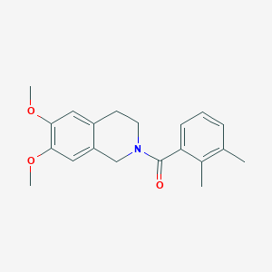 molecular formula C20H23NO3 B258041 (6,7-dimethoxy-3,4-dihydroisoquinolin-2(1H)-yl)(2,3-dimethylphenyl)methanone 