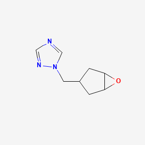 molecular formula C8H11N3O B2580436 1-((6-Oxabicyclo[3.1.0]hexan-3-yl)methyl)-1H-1,2,4-triazole CAS No. 2225142-37-8