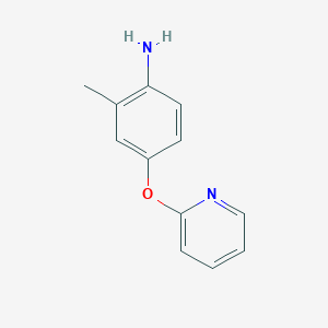 molecular formula C12H12N2O B2580444 2-Methyl-4-(pyridin-2-yloxy)aniline CAS No. 1099689-65-2