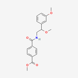 molecular formula C19H21NO5 B2580469 Methyl 4-((2-methoxy-2-(3-methoxyphenyl)ethyl)carbamoyl)benzoate CAS No. 1797899-51-4