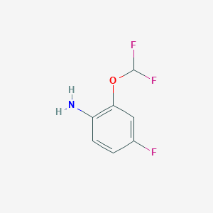 molecular formula C7H6F3NO B2580475 2-(Difluoromethoxy)-4-fluoroaniline CAS No. 832740-98-4