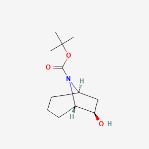 molecular formula C12H21NO3 B2580486 Exo-8-boc-6-hydroxy-8-azabicyclo[3.2.1]octane CAS No. 1932507-34-0