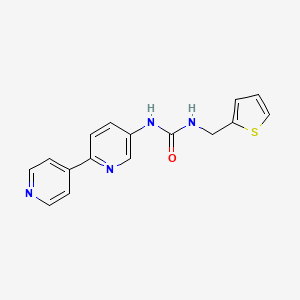molecular formula C16H14N4OS B2580499 1-([2,4'-Bipyridin]-5-yl)-3-(thiophen-2-ylmethyl)urea CAS No. 2034385-87-8