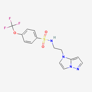 N-(2-(1H-imidazo[1,2-b]pyrazol-1-yl)ethyl)-4-(trifluoromethoxy)benzenesulfonamide