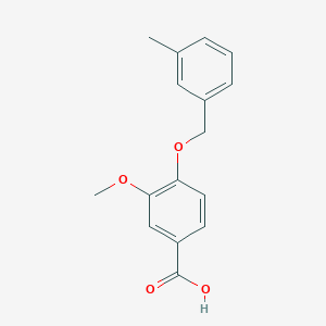 3-Methoxy-4-[(3-methylbenzyl)oxy]benzoic acid