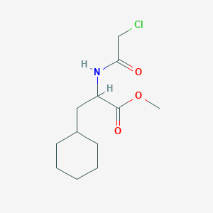 molecular formula C12H20ClNO3 B2580526 2-[(2-氯乙酰)氨基]-3-环己基丙酸甲酯 CAS No. 318949-36-9