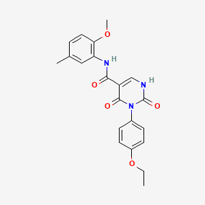 molecular formula C21H21N3O5 B2580532 3-(4-ethoxyphenyl)-N-(2-methoxy-5-methylphenyl)-2,4-dioxo-1H-pyrimidine-5-carboxamide CAS No. 887898-01-3