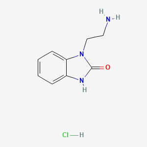 1-(2-aminoethyl)-2,3-dihydro-1H-1,3-benzodiazol-2-one hydrochloride