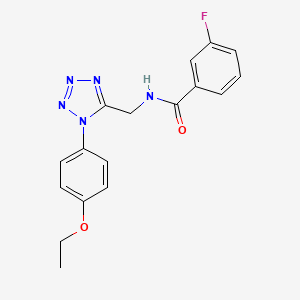N-((1-(4-ethoxyphenyl)-1H-tetrazol-5-yl)methyl)-3-fluorobenzamide