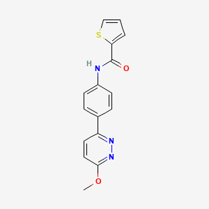 N-(4-(6-methoxypyridazin-3-yl)phenyl)thiophene-2-carboxamide