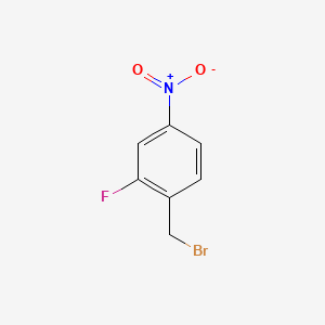 molecular formula C7H5BrFNO2 B2580617 1-(Bromomethyl)-2-fluoro-4-nitrobenzene CAS No. 127349-56-8; 454-15-9
