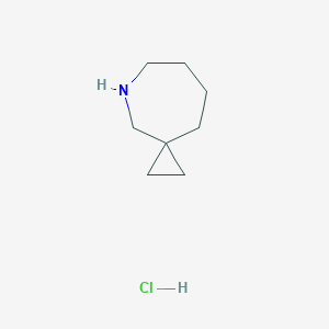molecular formula C8H16ClN B2580684 5-氮杂螺[2.6]壬烷;盐酸盐 CAS No. 2377032-91-0