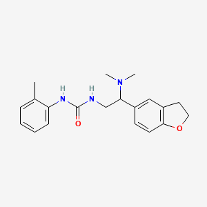 molecular formula C20H25N3O2 B2580705 1-(2-(2,3-Dihydrobenzofuran-5-yl)-2-(dimethylamino)ethyl)-3-(o-tolyl)urea CAS No. 1428367-46-7