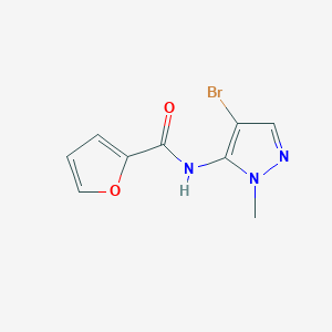 molecular formula C9H8BrN3O2 B2580727 N-(4-bromo-2-methylpyrazol-3-yl)furan-2-carboxamide CAS No. 679393-98-7