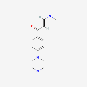 molecular formula C16H23N3O B2580729 (E)-3-(dimethylamino)-1-[4-(4-methylpiperazin-1-yl)phenyl]prop-2-en-1-one CAS No. 338975-38-5