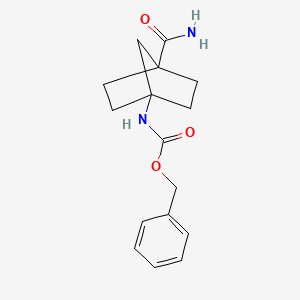 molecular formula C16H20N2O3 B2580738 Benzyl (4-carbamoylbicyclo[2.2.1]heptan-1-yl)carbamate CAS No. 1252672-37-9