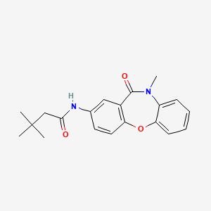 molecular formula C20H22N2O3 B2580744 3,3-dimethyl-N-(10-methyl-11-oxo-10,11-dihydrodibenzo[b,f][1,4]oxazepin-2-yl)butanamide CAS No. 921889-79-4
