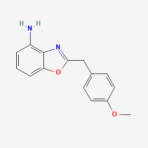 molecular formula C15H14N2O2 B2580763 2-[(4-Methoxyphenyl)methyl]-1,3-benzoxazol-4-amine CAS No. 1159537-18-4