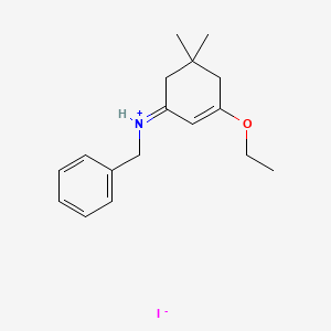 (1Z)-N-Benzyl-3-ethoxy-5,5-dimethylcyclohex-2-en-1-iminium iodide