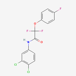molecular formula C14H8Cl2F3NO2 B2580804 N-(3,4-dichlorophenyl)-2,2-difluoro-2-(4-fluorophenoxy)acetamide CAS No. 338792-46-4