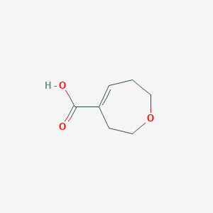 molecular formula C7H10O3 B2580810 2,3,6,7-Tetrahydrooxepine-4-carboxylic acid CAS No. 1499189-51-3