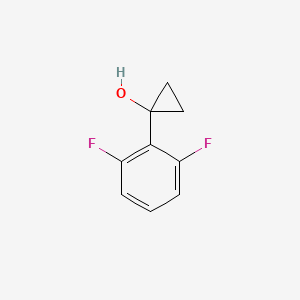 molecular formula C9H8F2O B2580819 1-(2,6-Difluorophenyl)cyclopropan-1-ol CAS No. 1250163-79-1