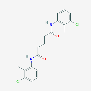 molecular formula C19H20Cl2N2O2 B258084 N,N'-bis(3-chloro-2-methylphenyl)pentanediamide 
