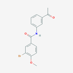 molecular formula C16H14BrNO3 B258085 N-(3-acetylphenyl)-3-bromo-4-methoxybenzamide 